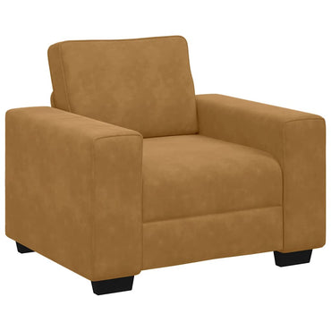 vidaXL Sessel Braun 100x77x82 cm Samt