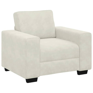 vidaXL Fauteuil Crème 100x77x82 cm Velours