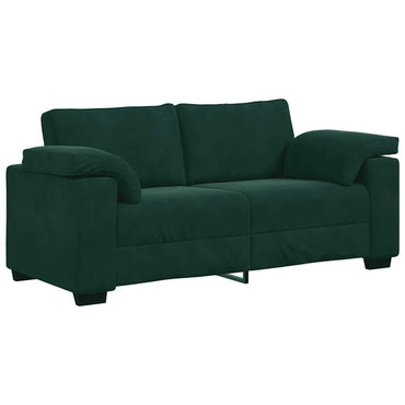 vidaXL Zweisitzer-Sofa Dunkelgrün 180x77x82 cm Samt