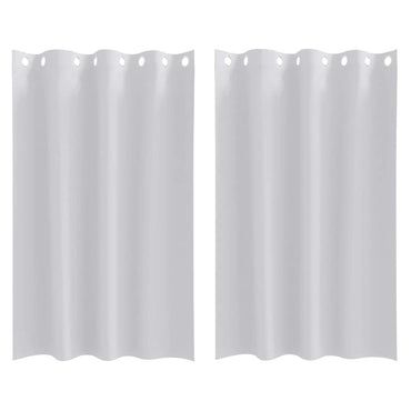 vidaXL Verdunkelungs-Vorhänge mit Ringen 2 pcs Helles Grau
