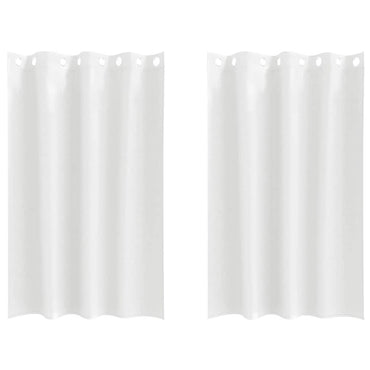 vidaXL Verdunkelungs-Vorhänge mit Ringen 2 pcs Reinweiß 175 x 140 cm