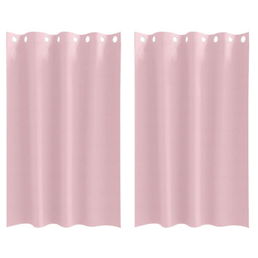 vidaXL Verdunkelungs-Vorhänge mit Ringen 2 pcs Babyrosa 175 x 140 cm
