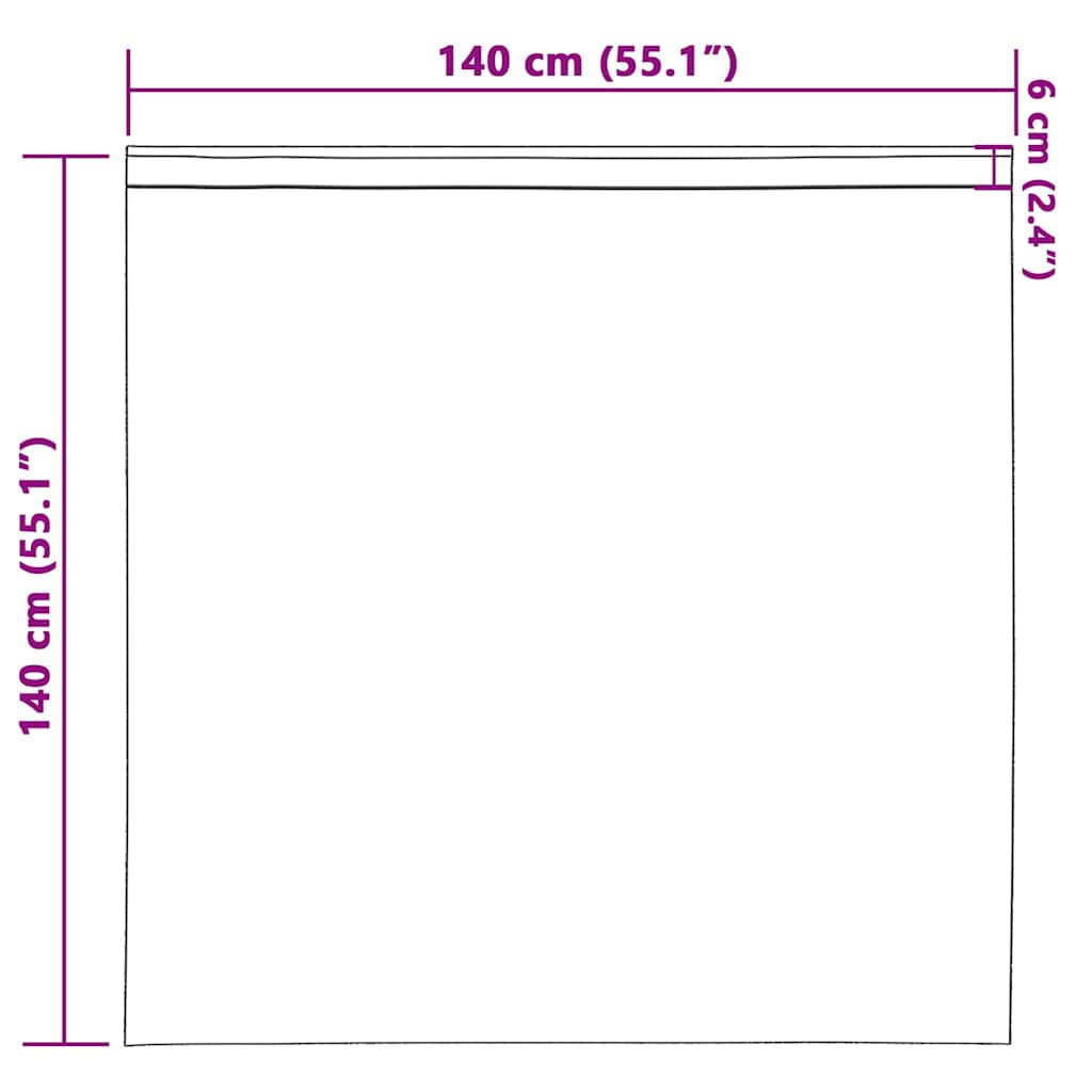 vidaXL Verdunkelungs-Vorhänge mit Ringen 2 pcs Lila 140 x 140 cm