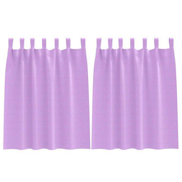 vidaXL Verdunkelungs-Vorhänge mit Ringen 2 pcs Lila 140 x 140 cm