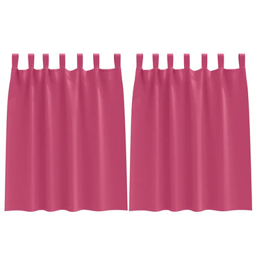 vidaXL Verdunkelungs-Vorhänge mit Ringen 2 pcs Helles Pink