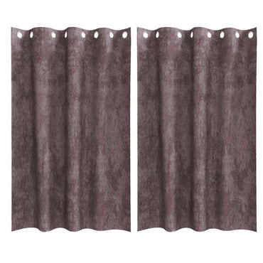 vidaXL Samtvorhänge mit Vorhängen 2 pcs Braun 175 x 140 cm Samt