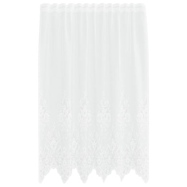 vidaXL Spitzenvorhang mit Vorhängen Weiß 150 x 160 cm Polyester