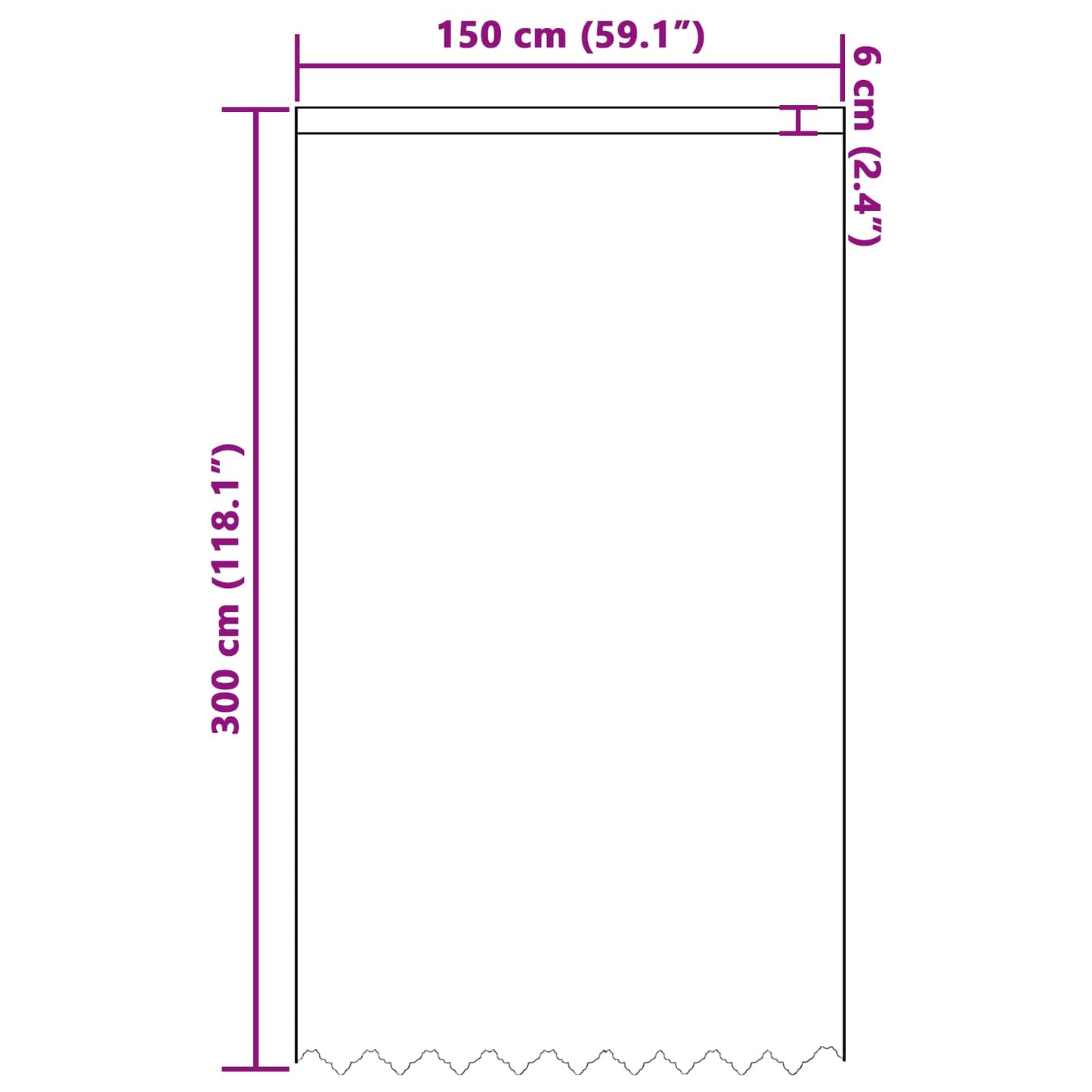 vidaXL Spitzenvorhang mit Vorhängen Floral Weiß 300 x 150 cm Polyester