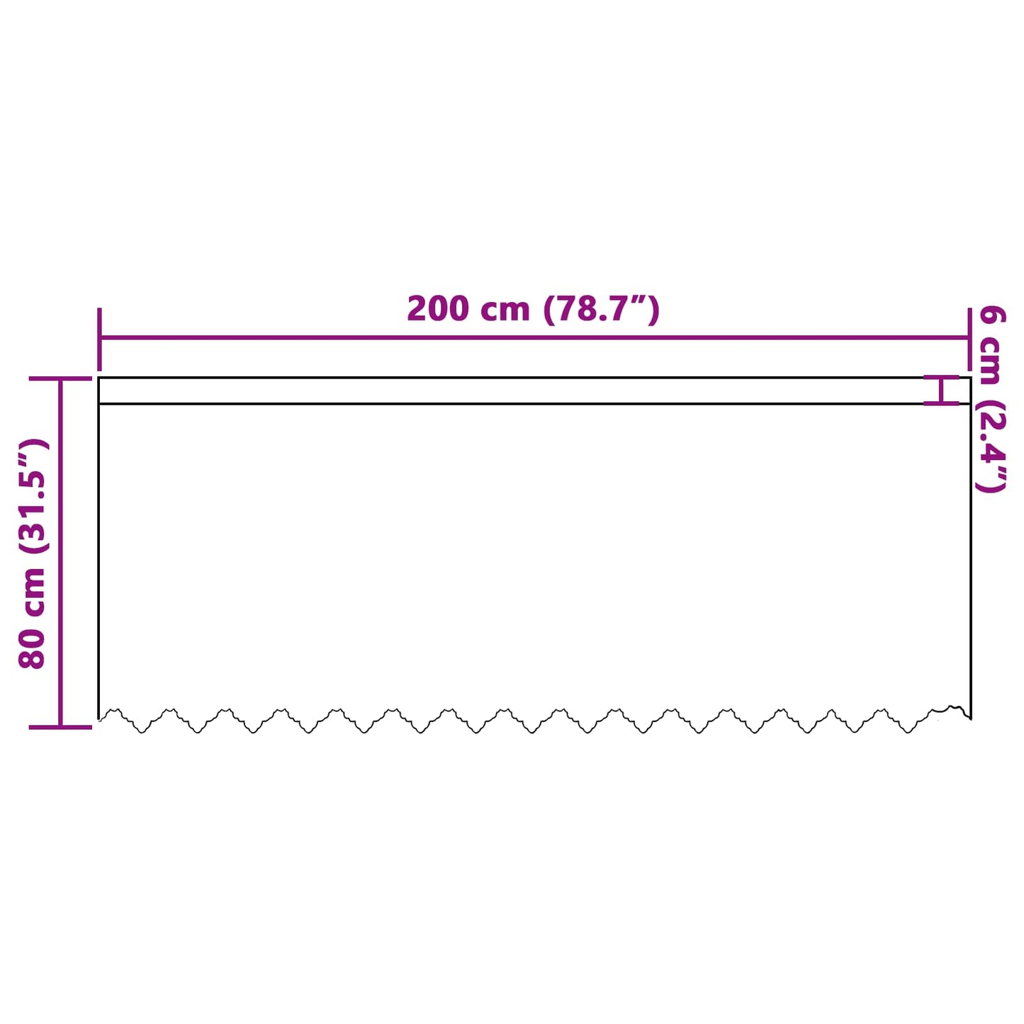 vidaXL Spitzenvorhang mit Vorhängen Floral Weiß 80 x 200 cm Polyester