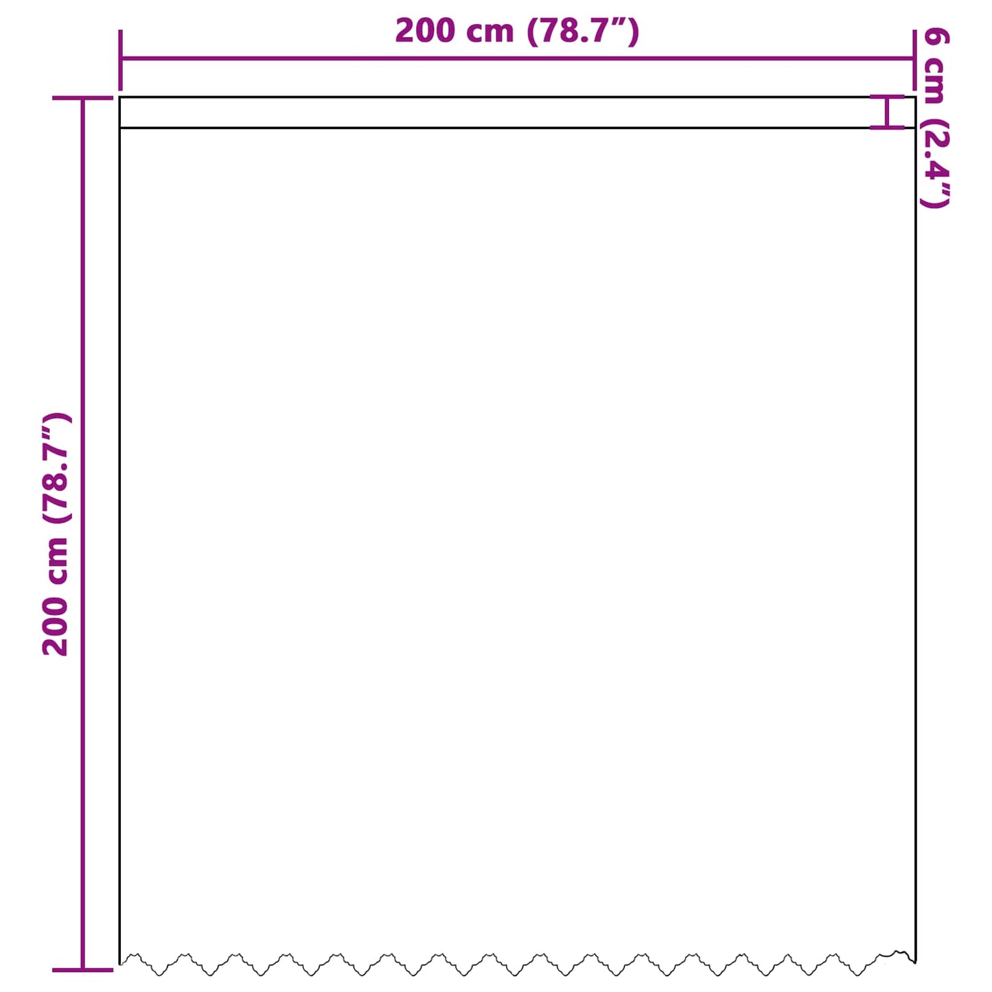 vidaXL Spitzenvorhang mit Vorhängen Weiß 200 x 200 cm Polyester