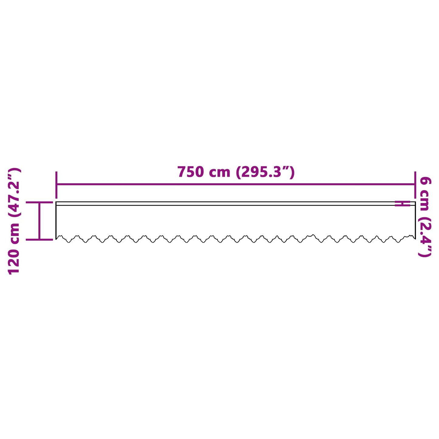 Spitzenvorhang mit Vorhängen Floral Weiß 120 x 750 cm Polyester