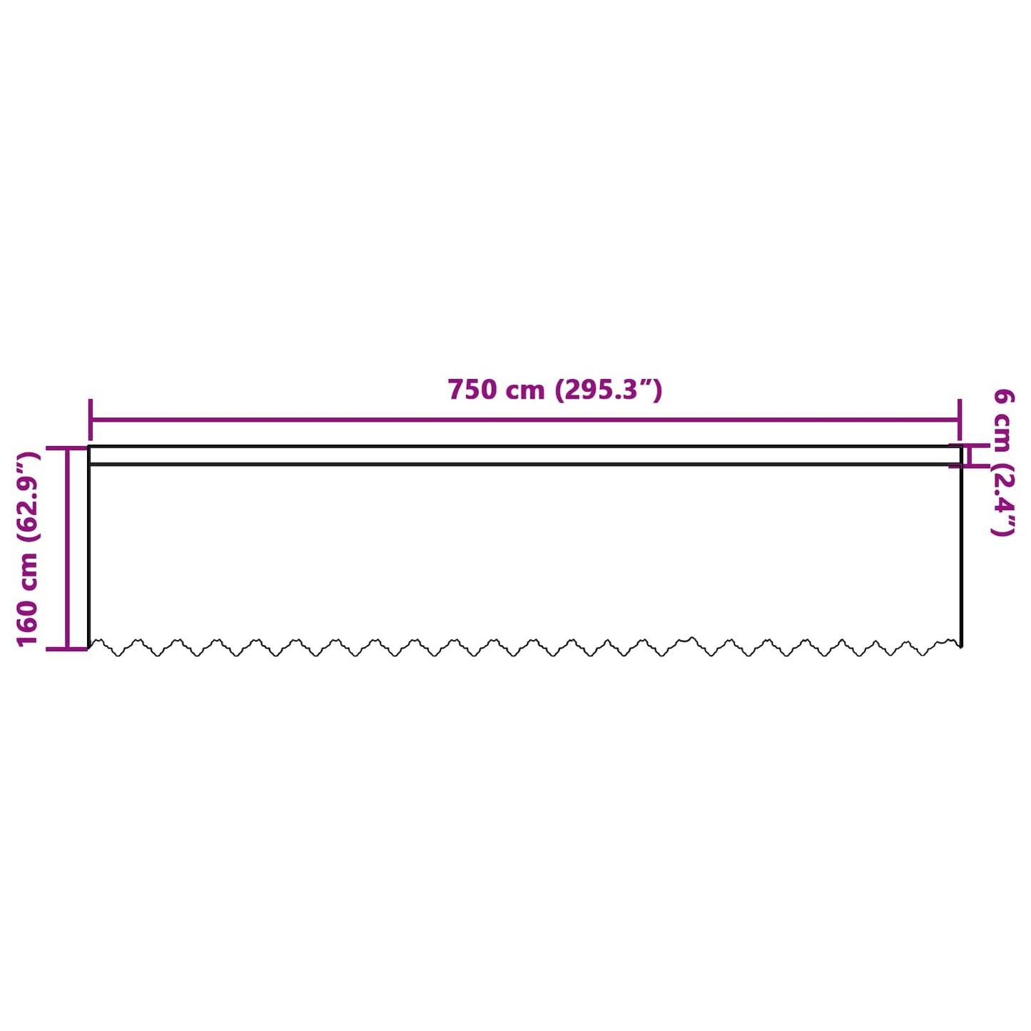 vidaXL Spitzenvorhang mit Vorhängen Floral Weiß 160 x 750 cm Polyester