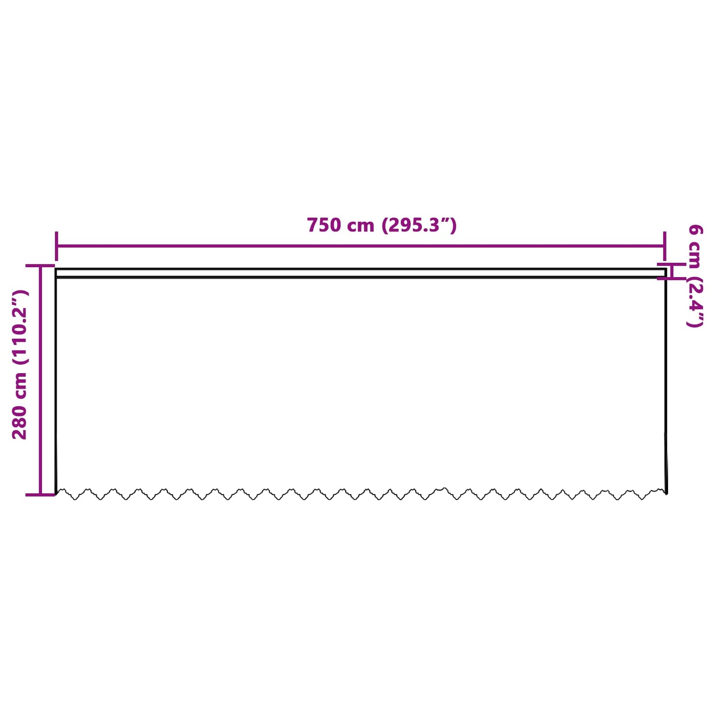 vidaXL Spitzenvorhang mit Vorhängen Floral Weiß 280 x 750 cm Polyester