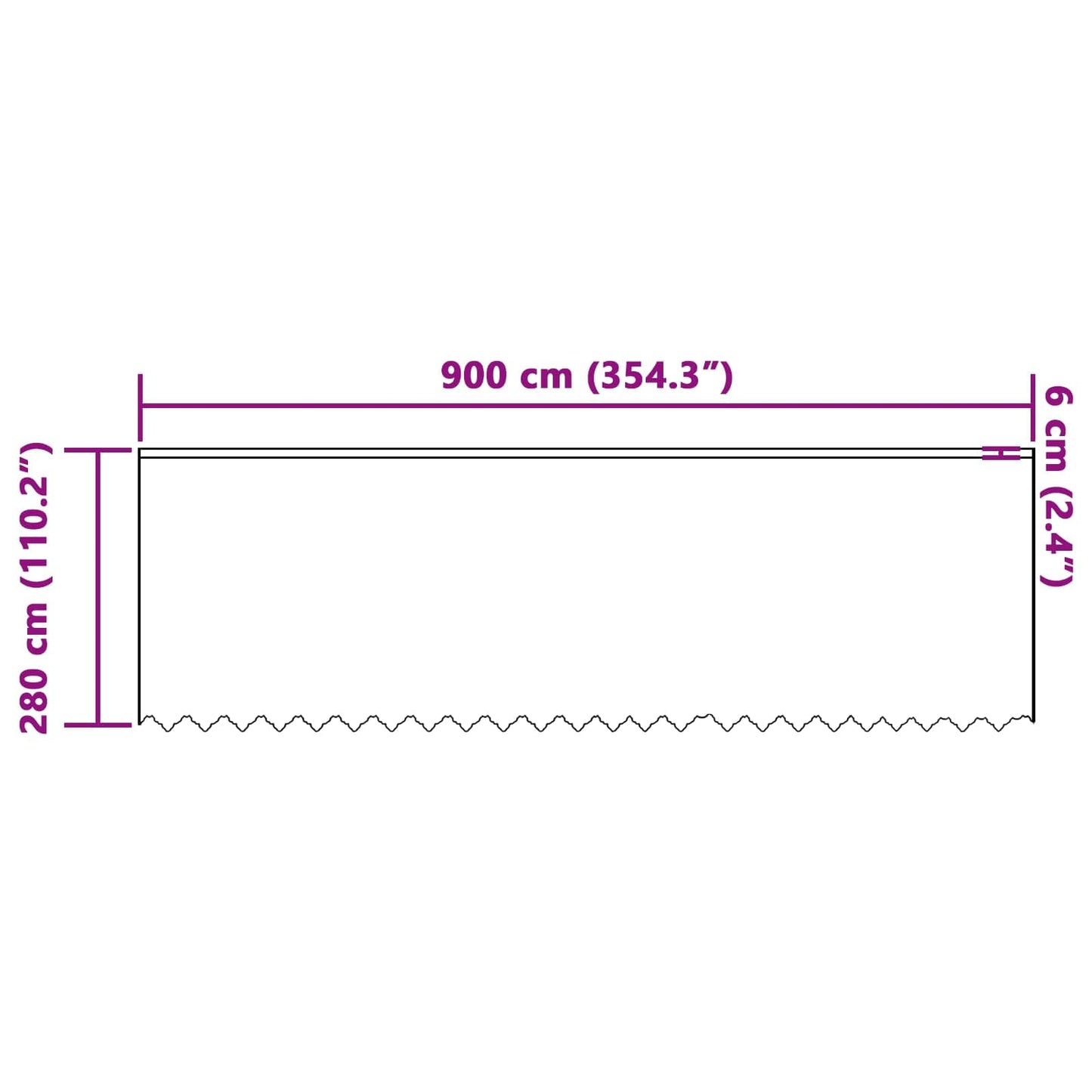 vidaXL Spitzenvorhang mit Vorhängen Floral Weiß 280 x 900 cm Polyester