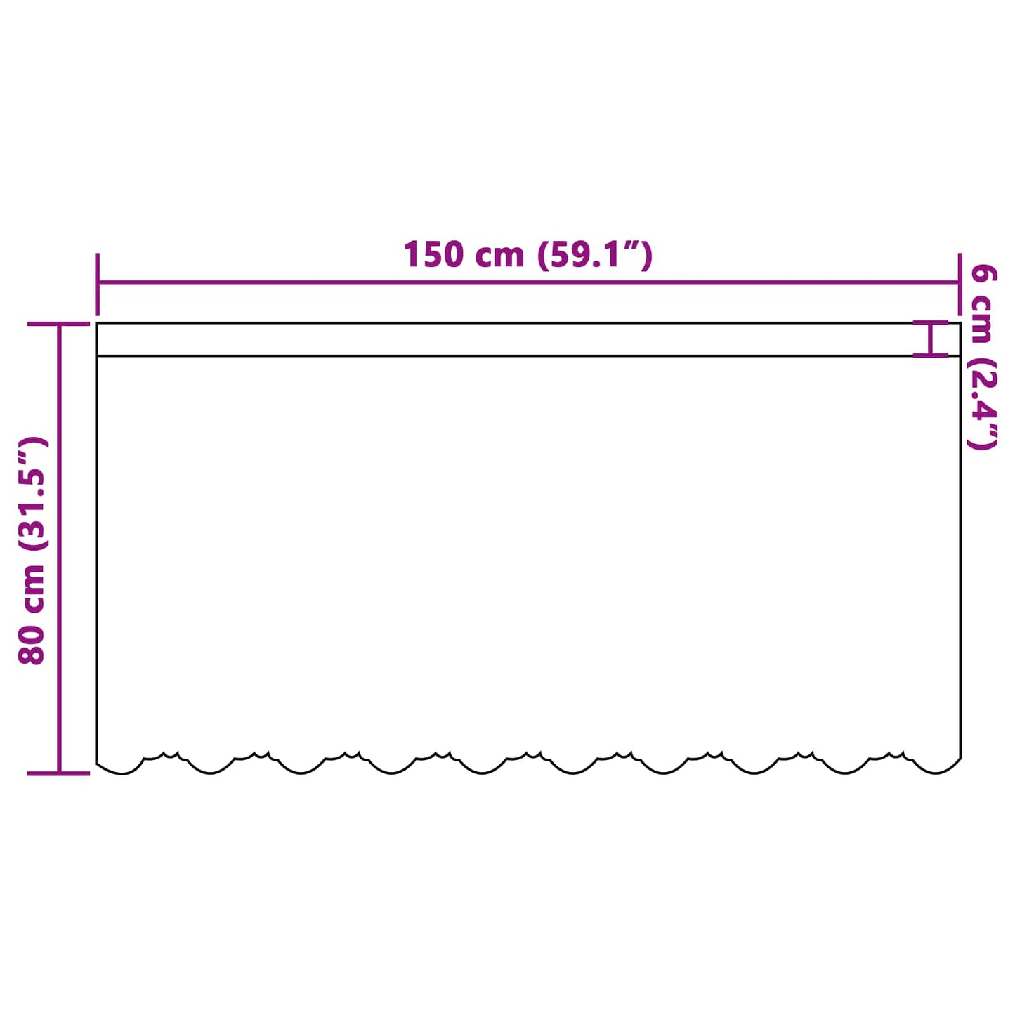 vidaXL Spitzenvorhang mit Vorhängen Floral Weiß 80 x 150 cm Polyester