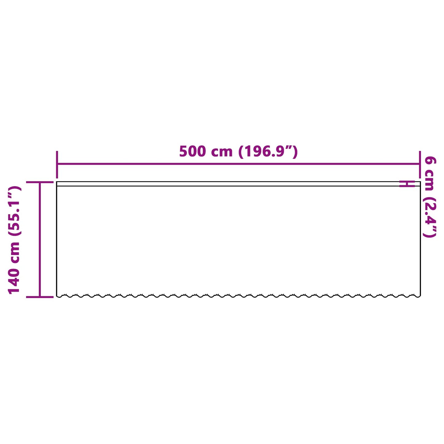 vidaXL Spitzenvorhang mit Vorhängen Floral Weiß 140 x 500 cm Polyester