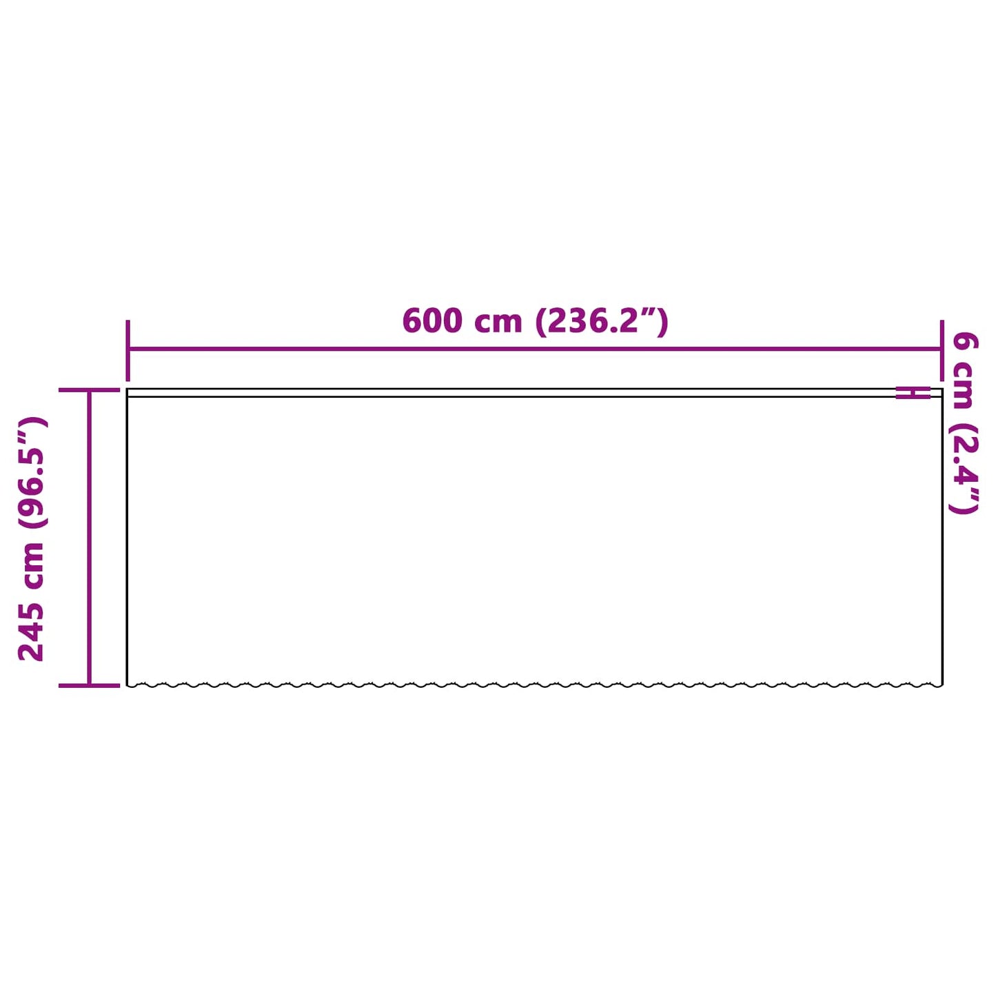 vidaXL Spitzenvorhang mit Vorhängen Floral Weiß 245 x 600 cm Polyester