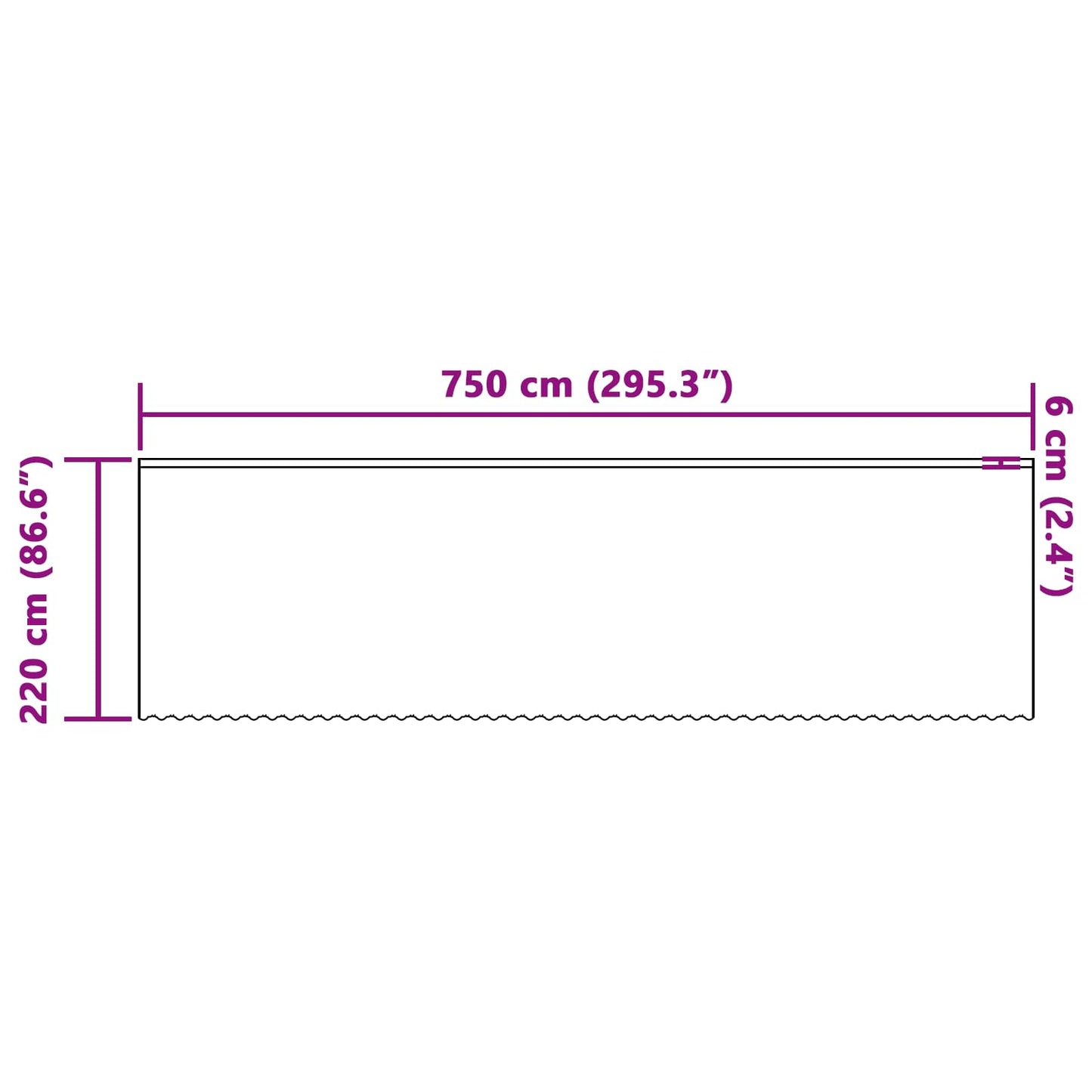 vidaXL Spitzenvorhang mit Vorhängen Floral Weiß 220 x 750 cm Polyester