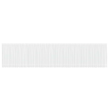 vidaXL Spitzenvorhang mit Vorhängen Weiß 160 x 1200 cm Polyester