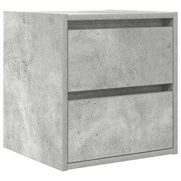 vidaXL Wand-Nachttisch Betongrau 38x34x40 cm