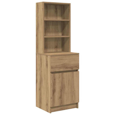 vidaXL Nachttisch Artisan-Eiche 39x35x125 cm Holzwerkstoff
