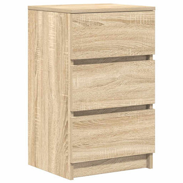 vidaXL Nachttisch mit 3 Schubladen Sonoma-Eiche 39x35x65 cm