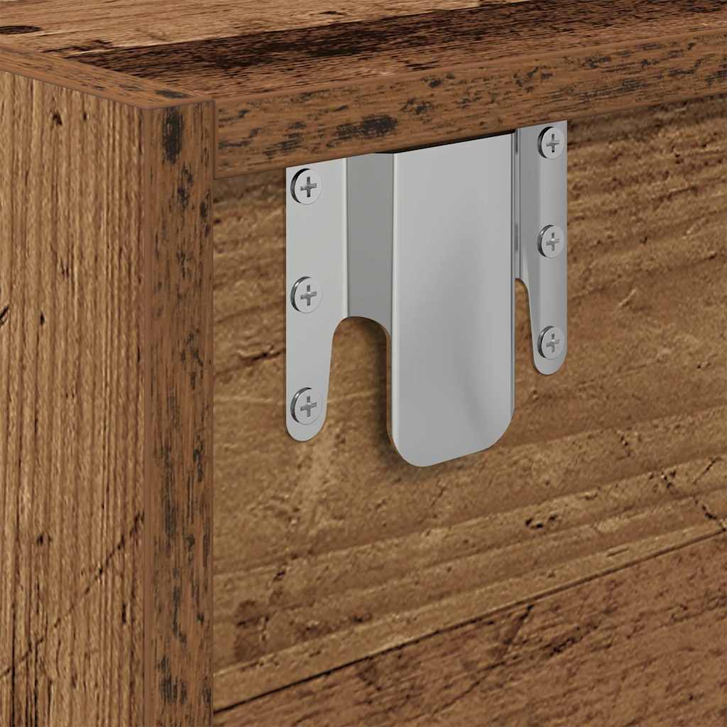vidaXL TV-Schränke 2 Stk. Altholz-Optik 60x31x25,5 cm Holzwerkstoff