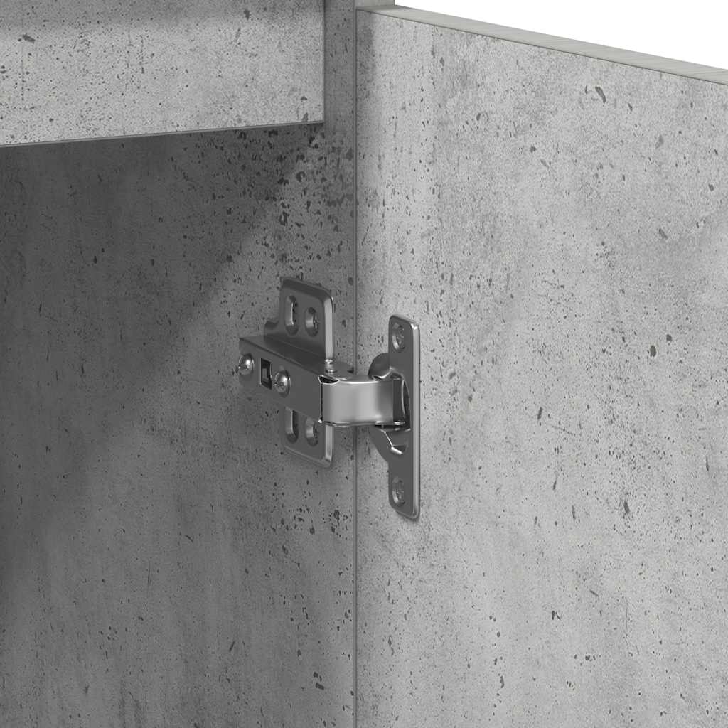 Sideboard mit Schublade Betongrau 71x35x84 cm Holzwerkstoff