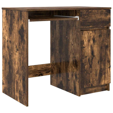 vidaXL Schreibtisch Räuchereiche 86x49x76 cm Holzwerkstoff