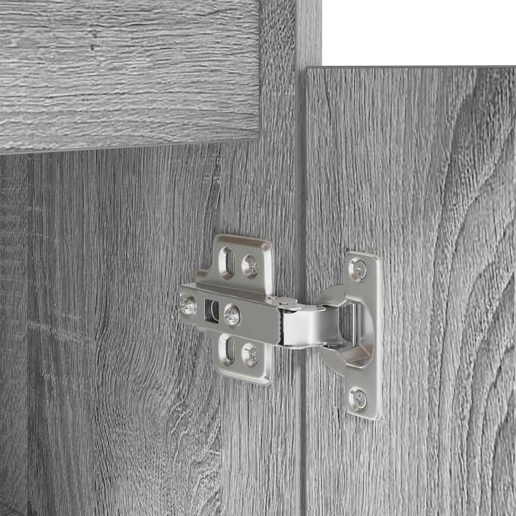 vidaXL Schreibtisch Grau Sonoma 86x49x76 cm Holzwerkstoff