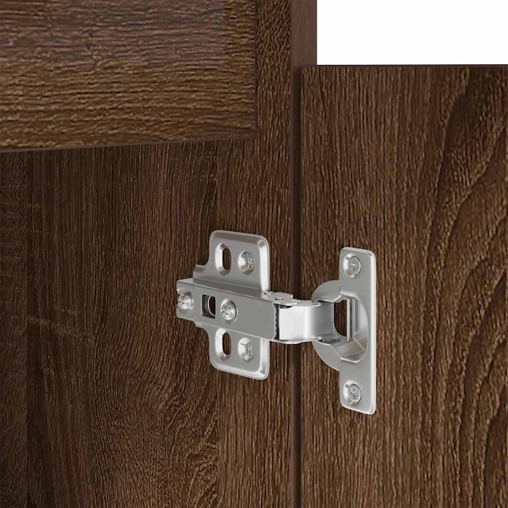 vidaXL Schreibtisch Braun Eichen-Optik 86x49x76 cm Holzwerkstoff