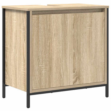 vidaXL Waschbeckenunterschrank Sonoma-Eiche 60x34,5x60 cm