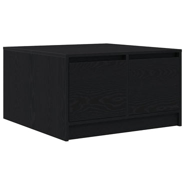 vidaXL Couchtisch mit Schubladen Schwarz Eichen-Optik 70,5x70x40 cm