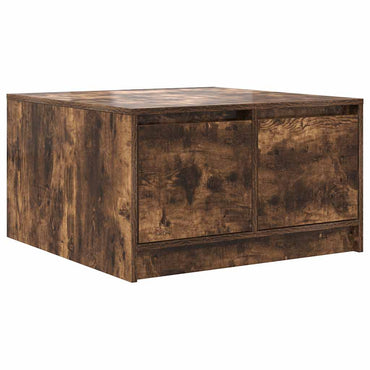vidaXL Couchtisch mit Schubladen Räuchereiche 70,5x70x40 cm