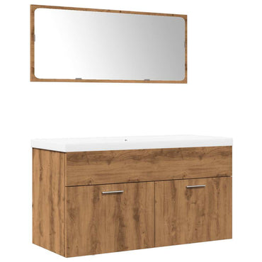 vidaXL Ensemble de meubles de salle de bain 3 pcs Chêne Artisan Bois d'ingénierie