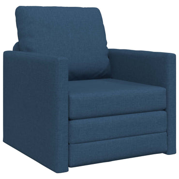 vidaXL Canapé-lit 60 cm Bleu Tissu