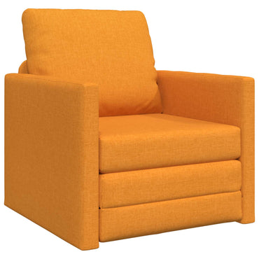 vidaXL Canapé-lit 60 cm Jaune foncé Tissu