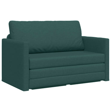 vidaXL Canapé-lit 110 cm Vert foncé Tissu