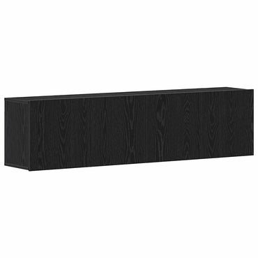 vidaXL TV-Schränke 2 Stk. Schwarze Eiche 160 x 30 x 41 cm Holzwerkstoff