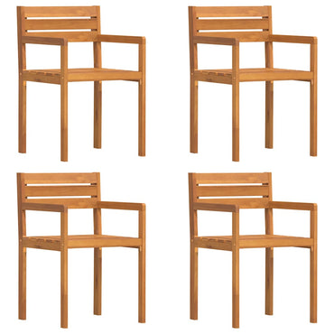 vidaXL Gartenstühle 4 Stk. 50x53x80 cm Massivholz Akazie