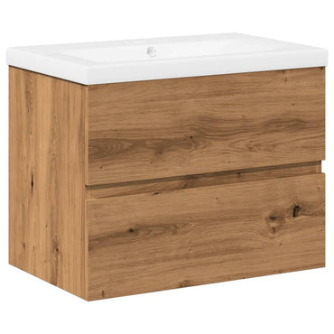 vidaXL Meuble sous-vasque avec lavabo chêne Artisan