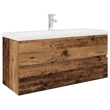 Meuble bas de lavabo vidaXL avec vasque intégrée et robinet