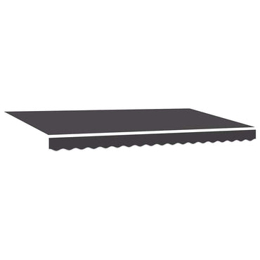 vidaXL Markisen-Ersatzstoff Anthrazit 400 x 200 cm Segeltuch