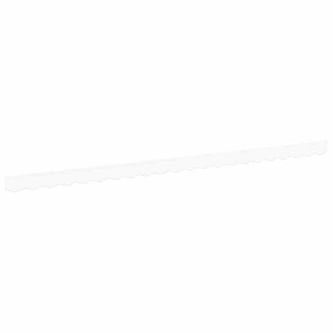 vidaXL Markisenfranse Weiß 4,8 x 0,2 m Segeltuch
