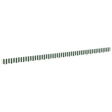 vidaXL Markisenfranse Grün und Weiß 4,8 x 0,2 m Segeltuch