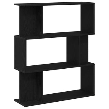 vidaXL Bücherregal Schwarz Eichen-Optik 80x24x96 cm Holzwerkstoff