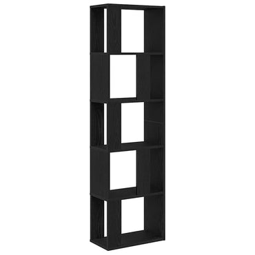 vidaXL Bücherregal/Raumteiler Schwarz Eichen-Optik 45x24x159 cm