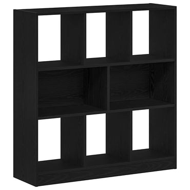 vidaXL Bücherregal Schwarz Eichen-Optik 97,5x29,5x100 cm Holzwerkstoff