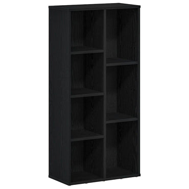 vidaXL Bücherregal Schwarz Eichen-Optik 50x25x104 cm Holzwerkstoff