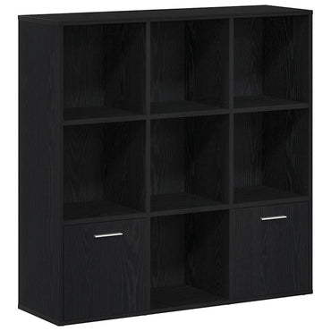 vidaXL Bücherschrank Schwarz Eichen-Optik 98x29x97,5 cm Holzwerkstoff